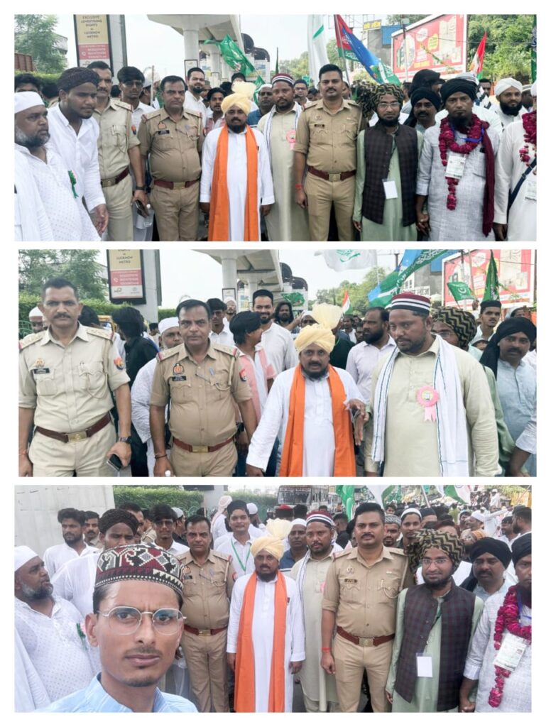 सरोजनीनगर मे बड़े धूमधाम से निकाला गया ईद मिलादुन्नबी का जुलूस