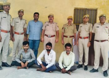 चोर गिरोह के तीन शातिर बदमाश गिरफ्तार, जालौर, पाली और जोधपुर जिलों में कई वारदातों का खुलासा