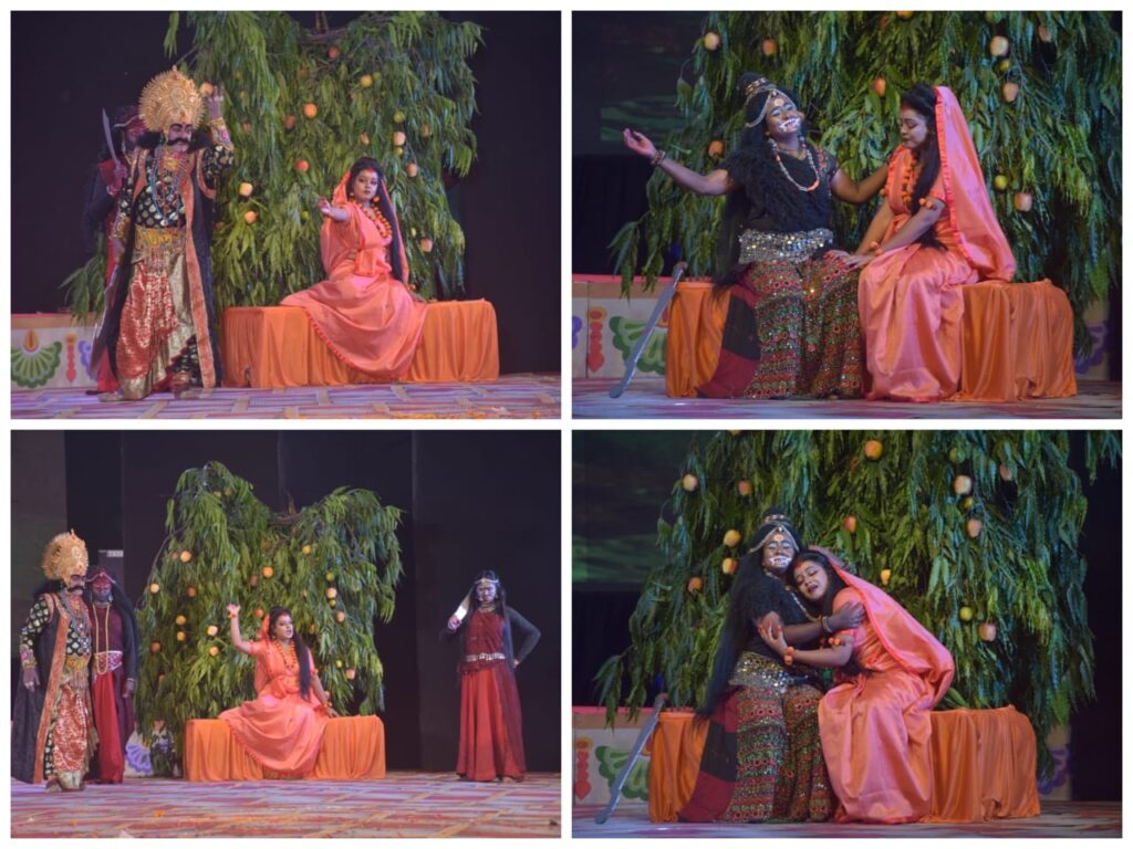 श्री राम लीला समिति ऐशबाग:देवताओ की स्तुति के साथ हुआ कार्यक्रम का शुभारम्भ