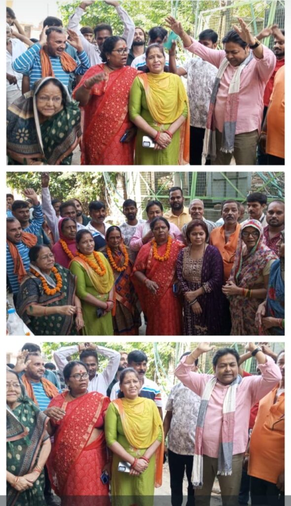 पार्षद गीता देवी ने गौरी में सड़क निर्माण कार्य का किया उद्घाटन