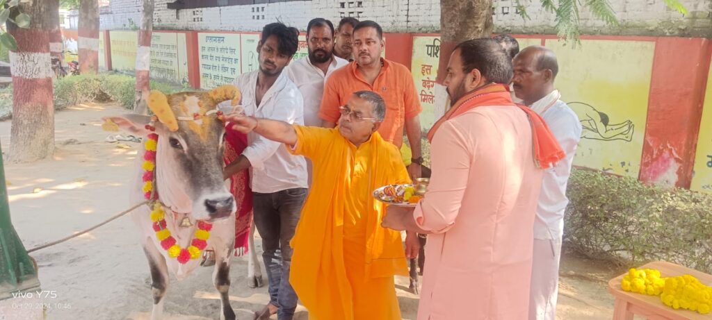 गौ सेवा आयोग अध्यक्ष द्वारा कान्हा गौशाला का किया गया निरीक्षण