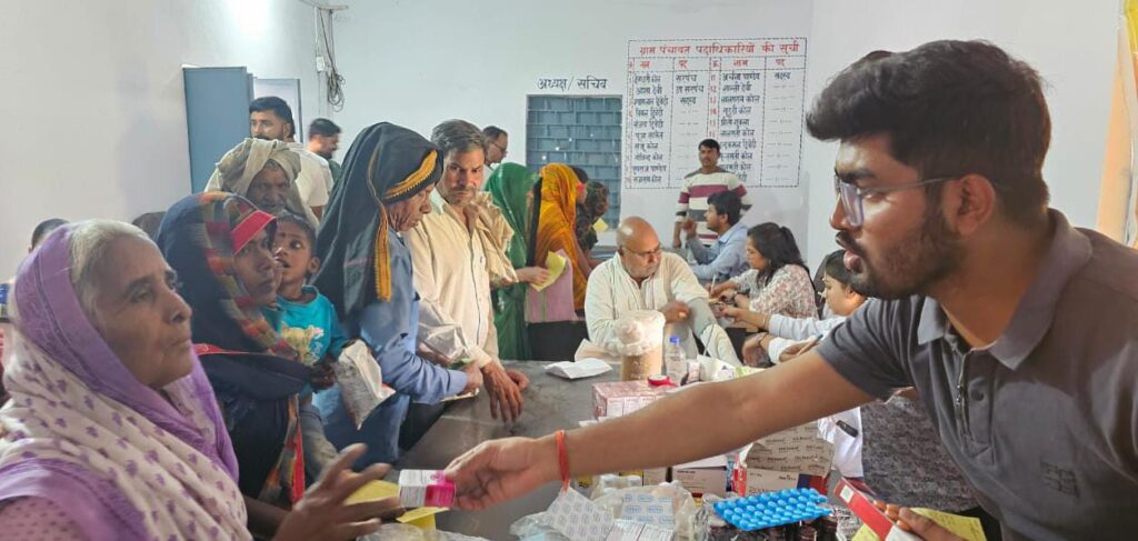एनसीएल की ब्लॉक-बी परियोजना ने ग्राम पड़री में लगाया नि:शुल्क स्वास्थ्य शिविर
