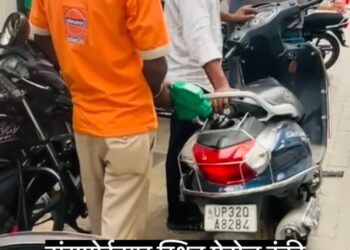 लखनऊ: नो हेलमेट-नो पेट्रोल नियम की अनदेखी, ट्रांसपोर्ट नगर पेट्रोल पंप पर युवक से हाथापाई