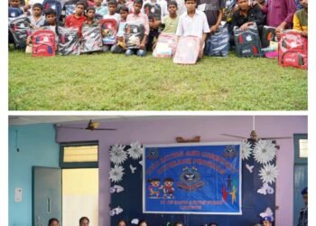 91वीं वाहिनी द्रुत कार्य बल ने लखनऊ में सिविक एक्शन कार्यक्रम किया, बच्चों को शिक्षा सामग्री वितरित