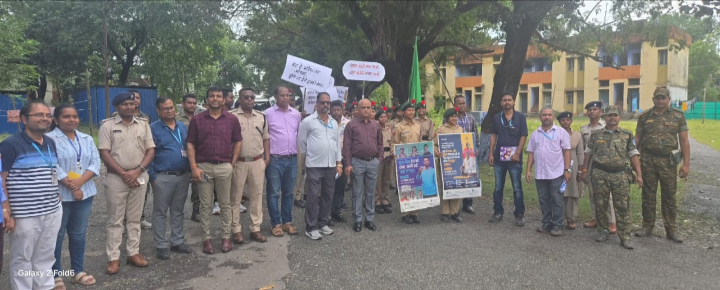 JAMSHEDPUR : POLL DAY 11 Nov 2025 घाटशिला के अनुमंडल पदाधिकारी के नेतृत्व में चलाया गया मतदाता जागरूकता कार्यक्रम