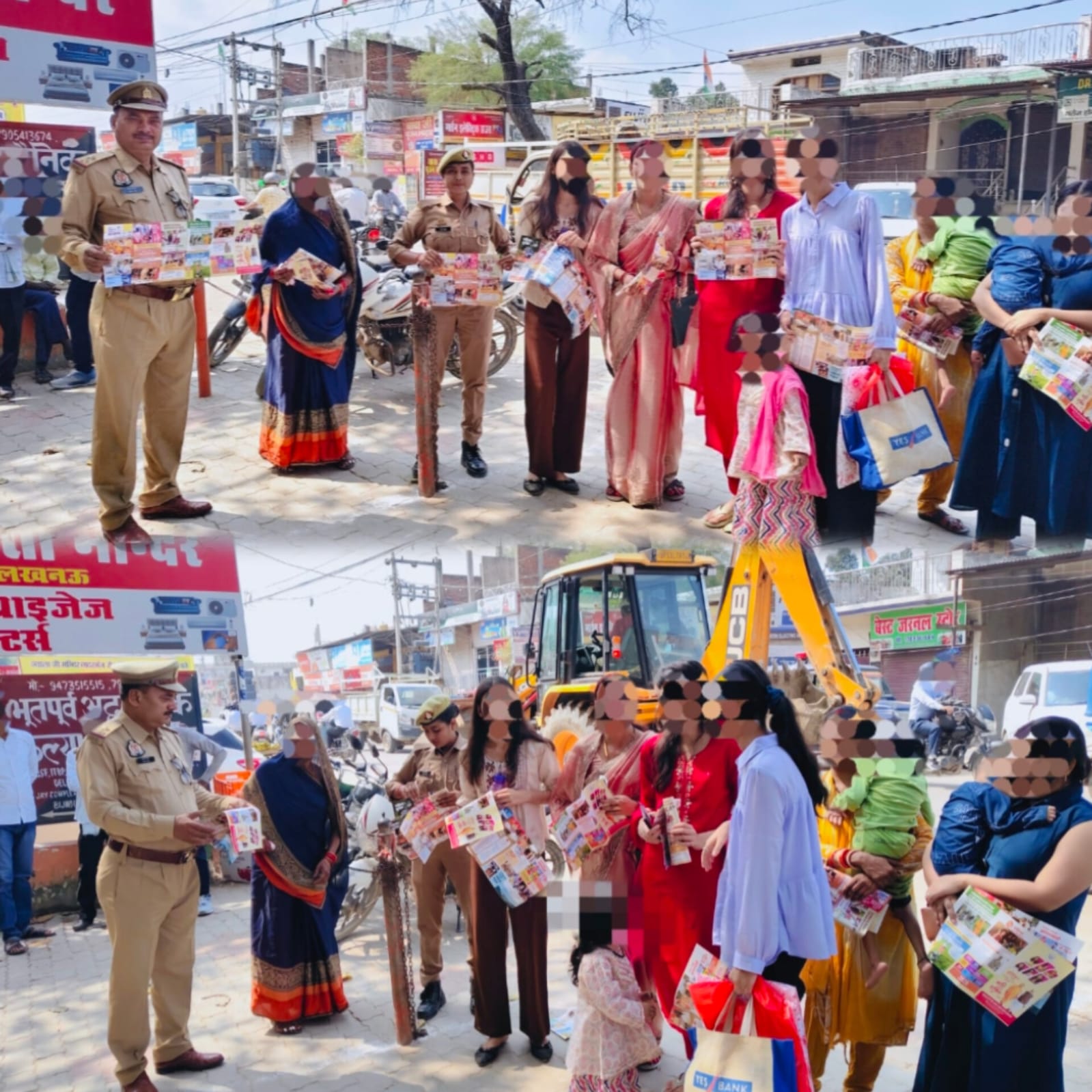 लखनऊ के बिजनौर में मिशन शक्ति फेज-6.0 के तहत जागरूकता अभियान, महिलाओं और बच्चियों को बताए सुरक्षा के उपाय