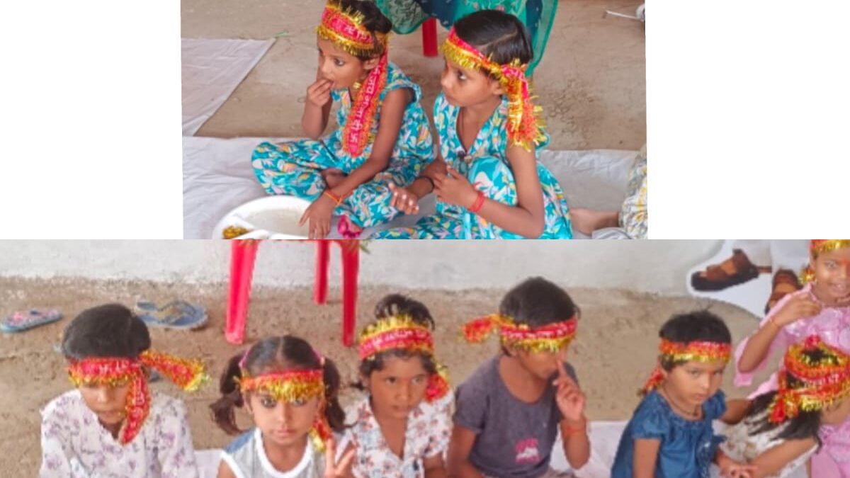 लखनऊ में पार्षद गीता देवी गुप्ता के आवास पर कन्या भोज, नन्ही कन्याओं को कराया गया भोजन