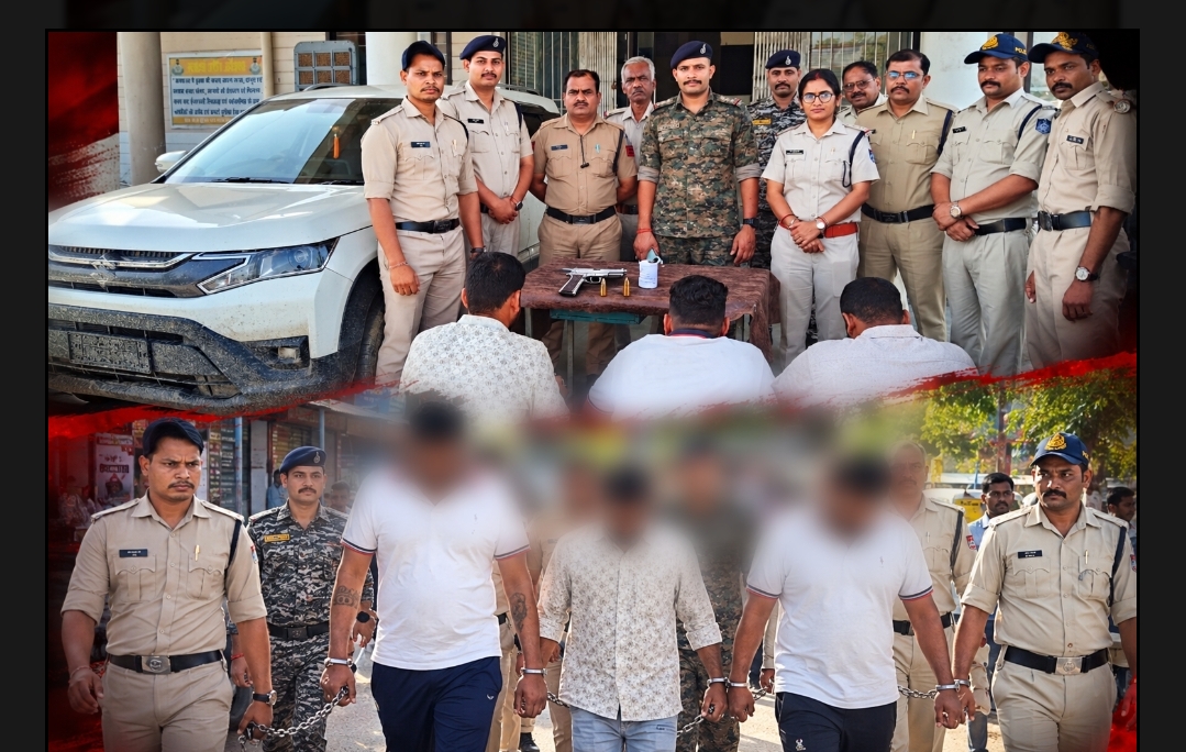 फायरिंग और लूट के तीन आरोपी गिरफ्तार, खराब हुई पुलिस वाहन तो पैदल पहुंचे न्यायालय